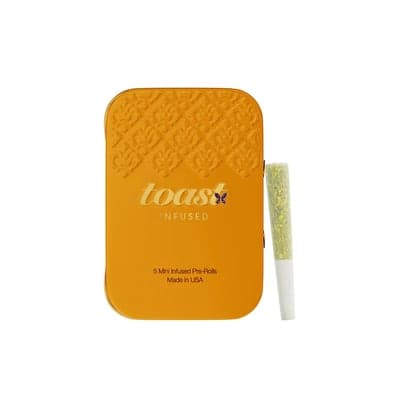 Toast Clementang | Hybrid | Diamond Infused Minis | Pre-Rolls | 5pk | 2.5g
