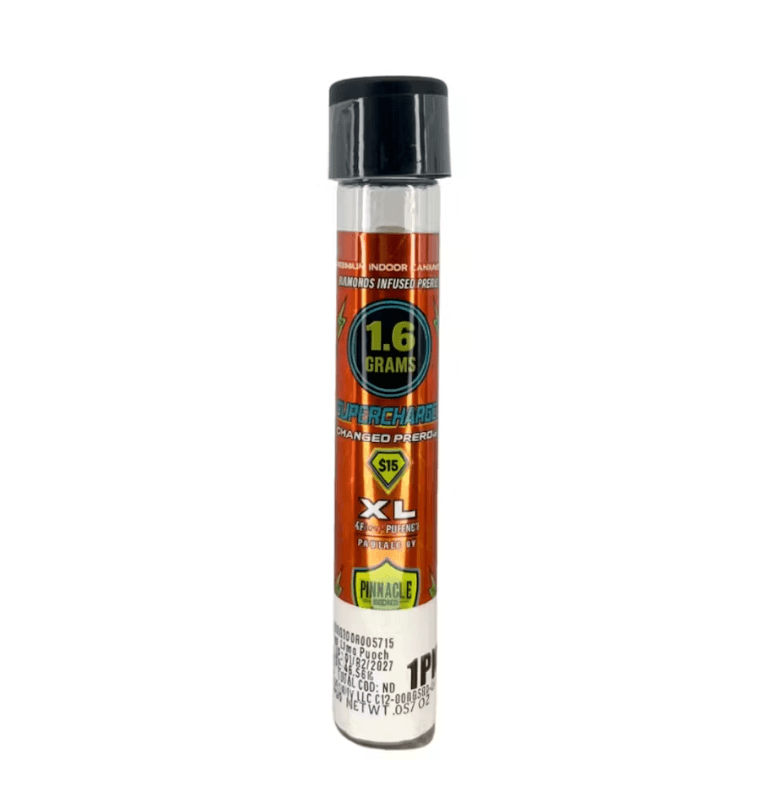 Supercharged KIWI LIME PUNCH 1.6G DIAMOND INFUSED PREROLL