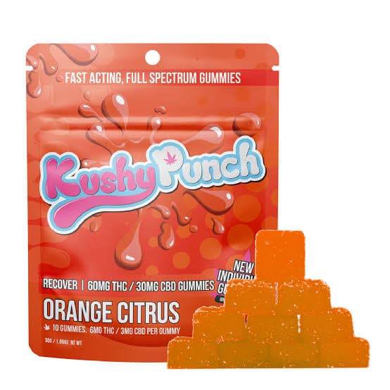 Kushy Punch Gummies | Orange Citrus | 100mg
