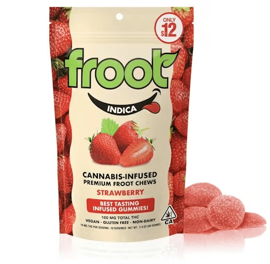 Froot THC GUMMY - STRAWBERRY 10PK - 100MG