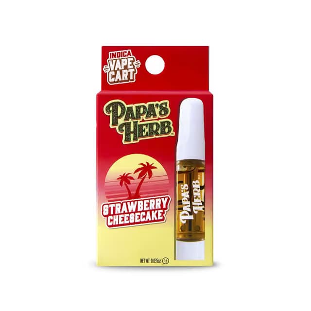 PAPA'S HERB STRAWBERRY CHEESECAKE 1G CARTRIDGE