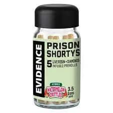 Evidence Watermelon Zkittles Prison Shorty's 5pk Infused Pre-rolls (3.5g)