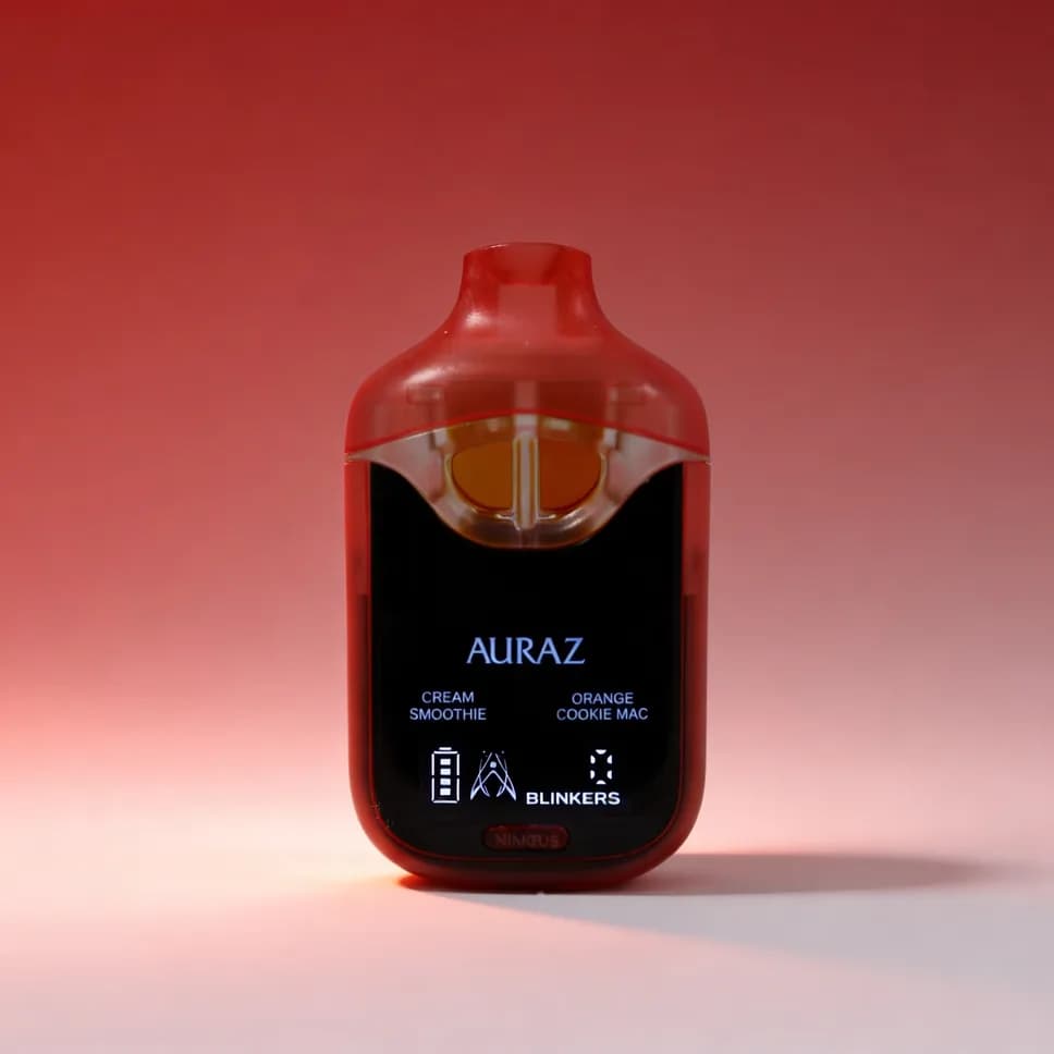 Auraz (H) Cream Smoothie X (S) Orange Cookie MAC Live Liquid Diamond Disposable Vape