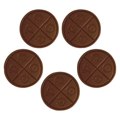 The Hazy Camper Simply Milk Chocolate 50mg THC 5x1 Pack Chocolates