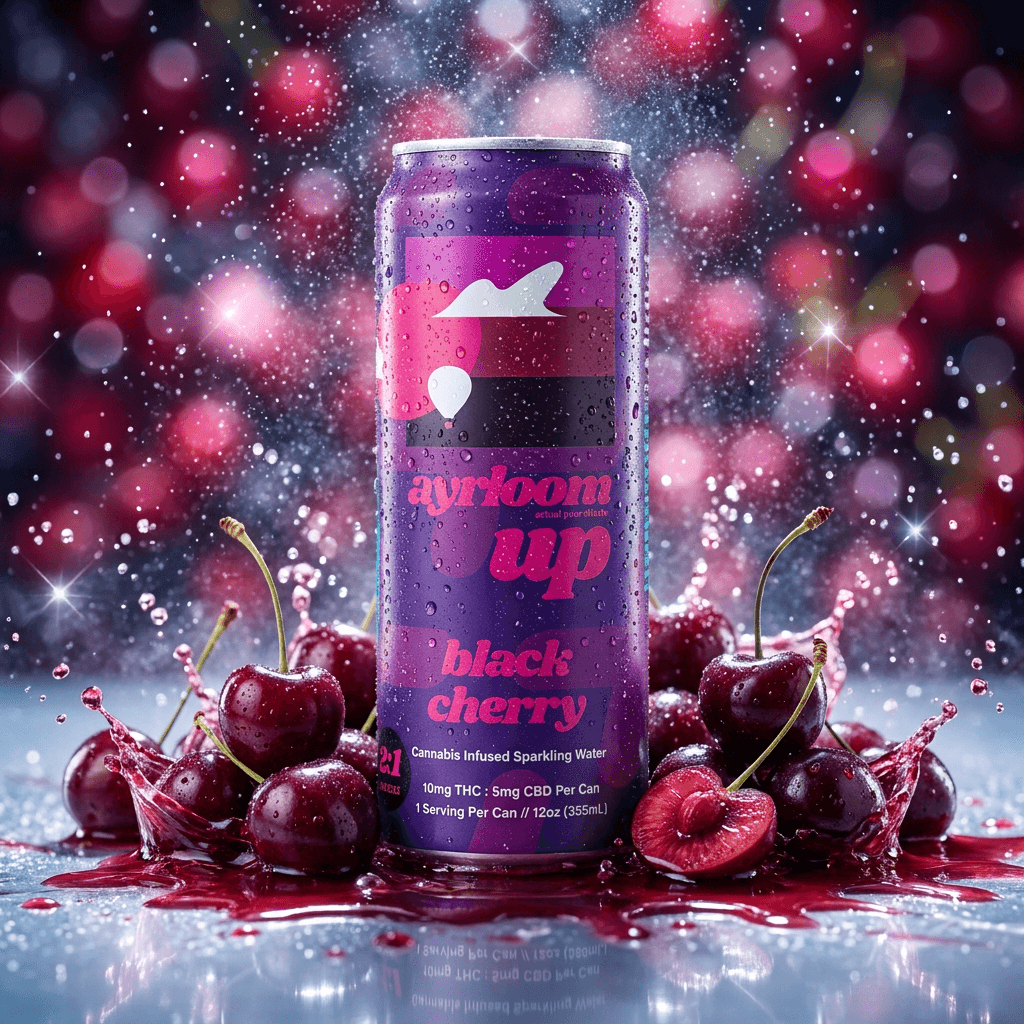 Ayrloom Ayrloom Black Cherry 2:1 Sparkling Water 12 FL OZ Beverages