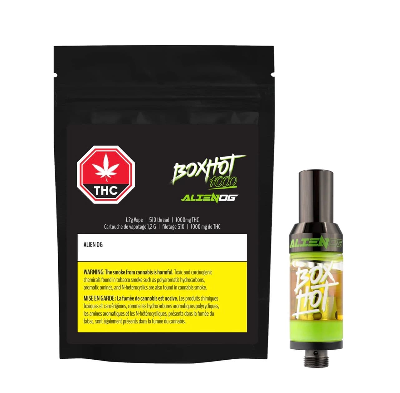 BOXHOT 1000 Alien OG Cartridge - 1.2g