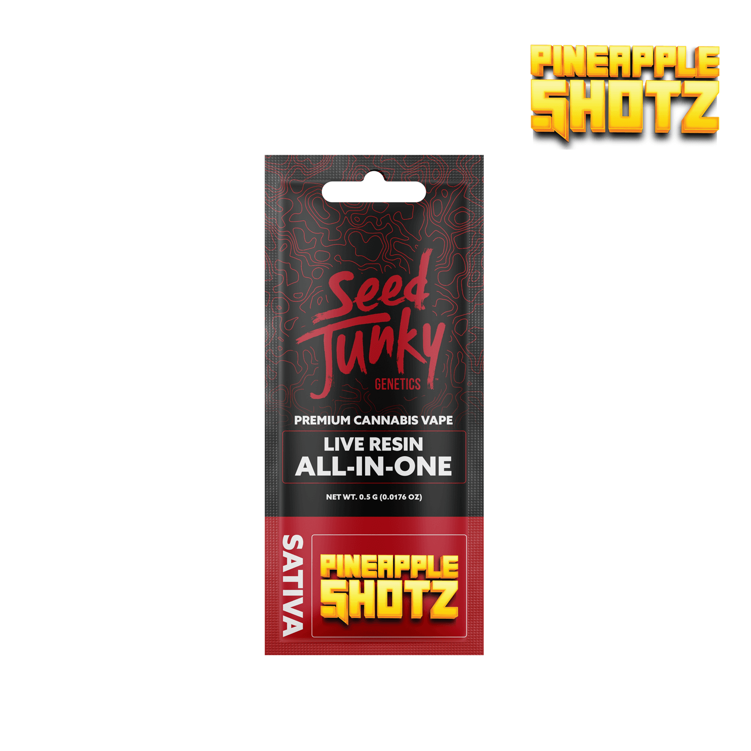 Seed Junky Live Resin AIO: 500MG - Pineapple Shotz