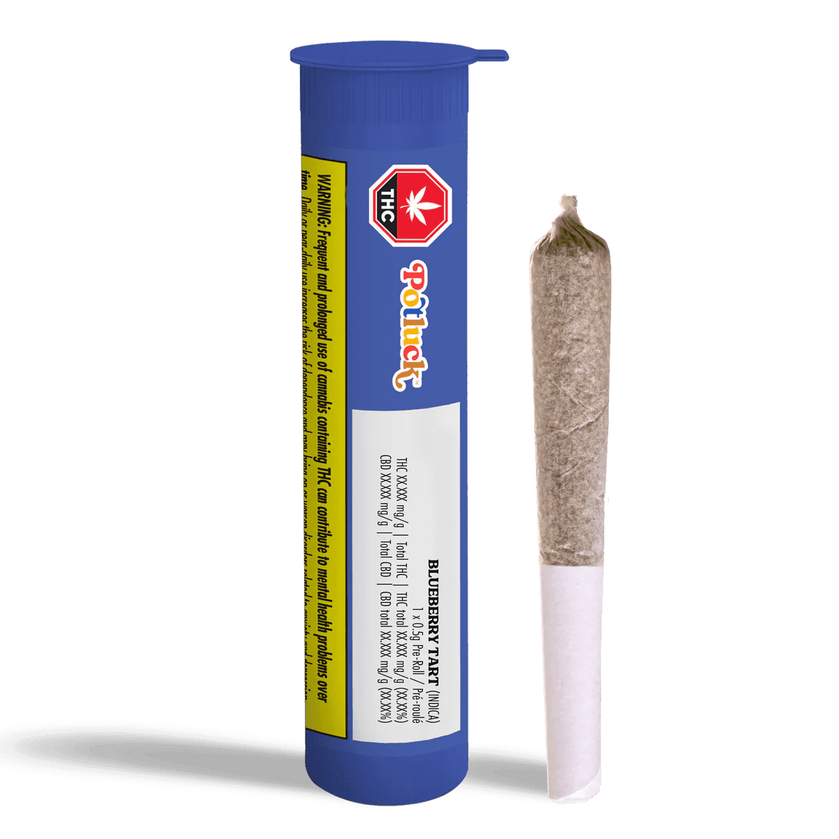 Potluck Blueberry Tart Pre-Roll by Potluck - Blueberry Tart Pre-Roll - 1x0.5g
