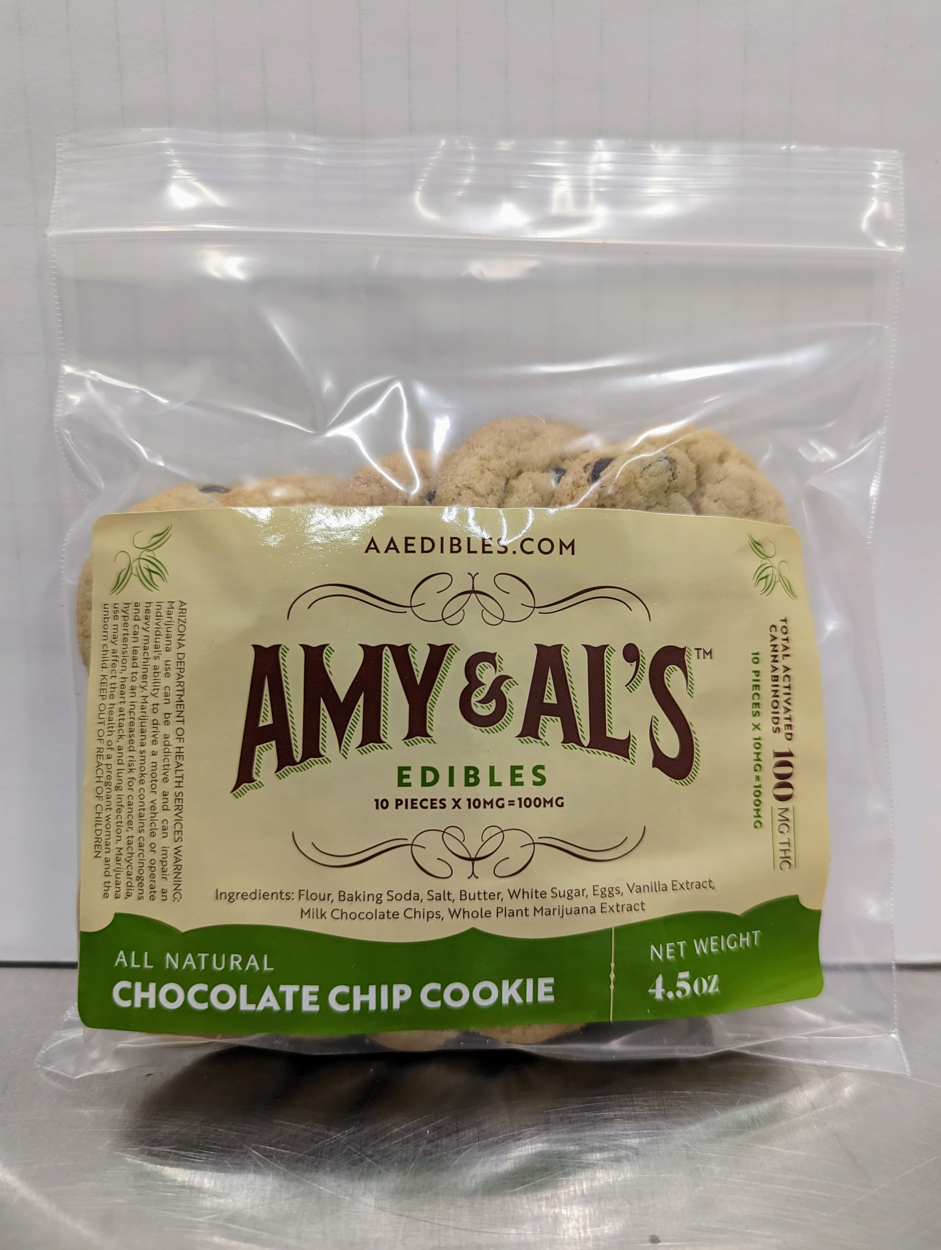 Amy & Al's Amy and Al's Chocolate Chip Cookie 100 MG