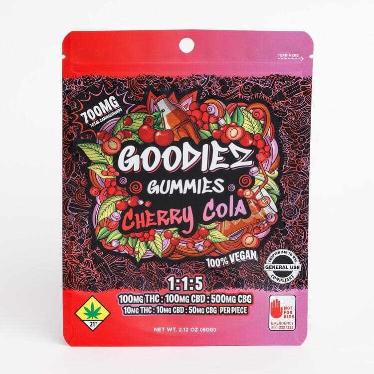 Goodiez Goodiez: Cherry Cola 1:1:5 (THC:CBD:CBG) 10pk/700mg