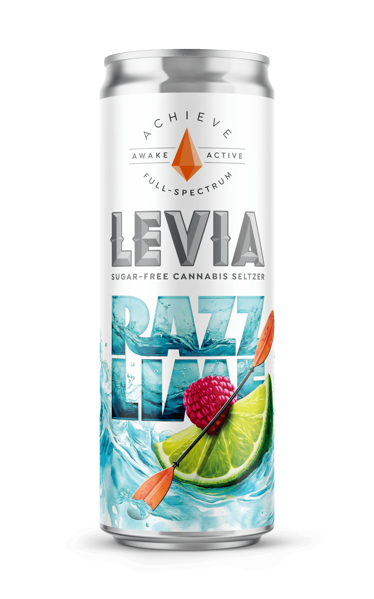 LEVIA RAZZ LIME ACHIEVE Sugar-Free Cannabis Seltzer