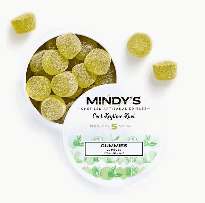 Mindy's Edibles Mindy's Cool KeyLime Kiwi Gummies 100mg 20pk (V/GF)