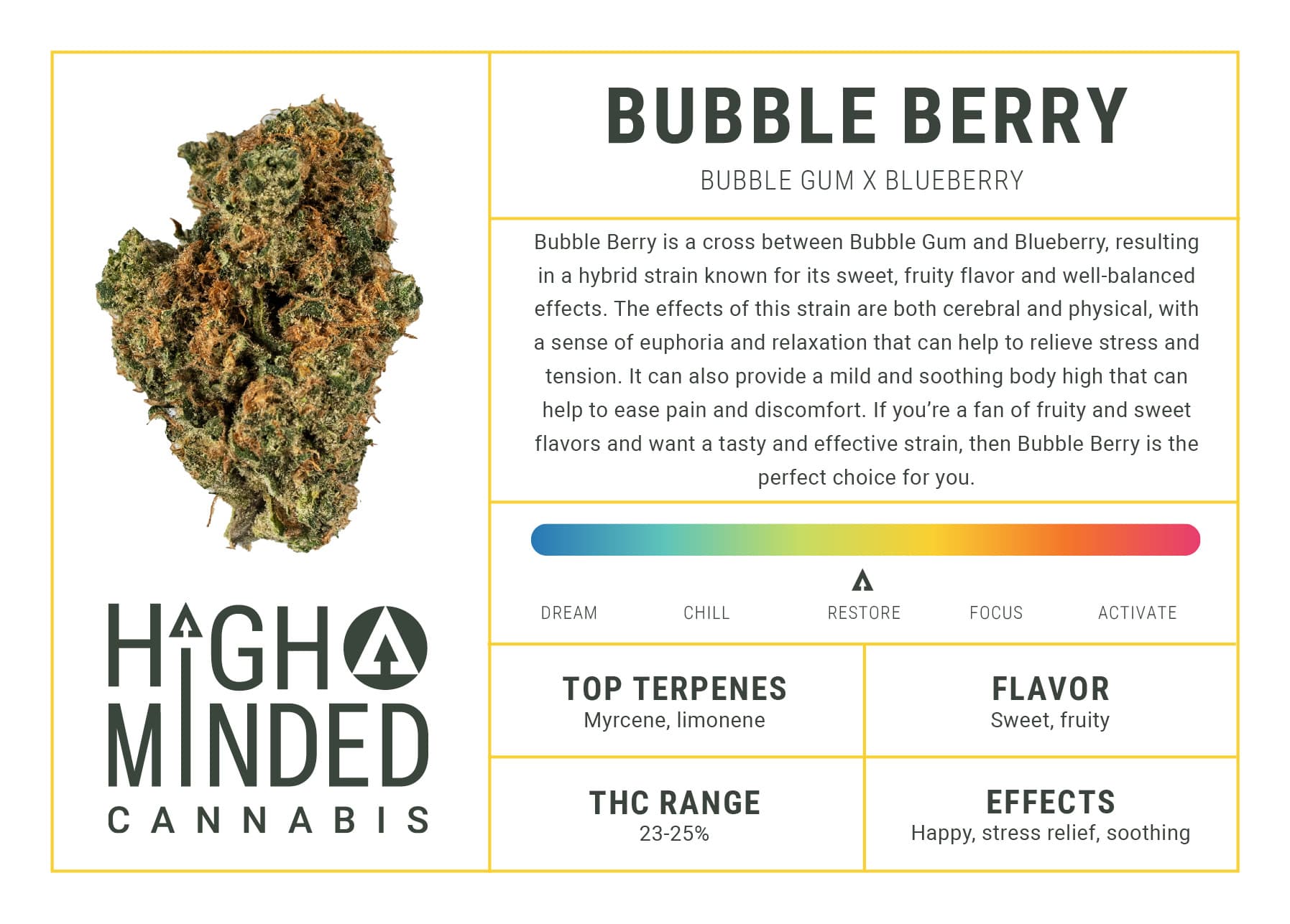 High Minded Shake - Bubble Berry