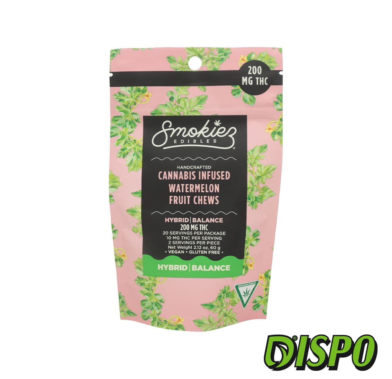 Smokiez Edibles 200mg Gummies | Sweet Watermelon