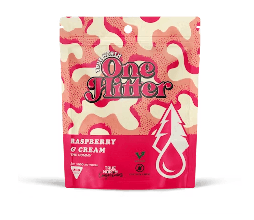 TRUE NORTH COLLECTIVE Raspberry & Cream | One Hitter Gummies | 200mg (1pk)