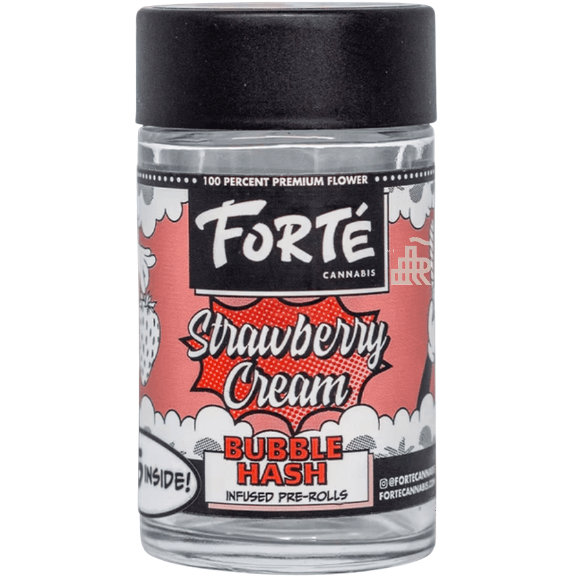 Forte Cannabis Bubble Hash Pre-roll 0.5g - 5pk - Strawberry Cream