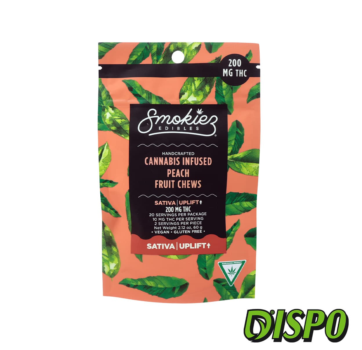 Smokiez Edibles 200mg Gummies - Sweet Peach (Sativa)