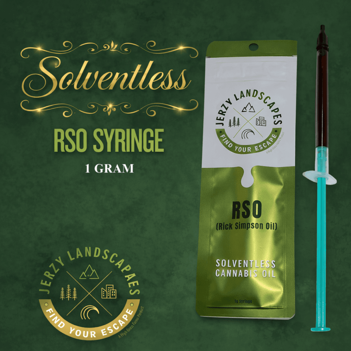 Jerzy Landscapes RSO Syringe - Indica - 1g