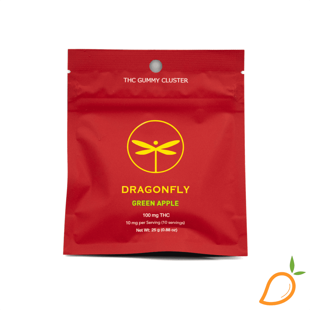 Dragonfly Green Apple Gummies | 100mg THC