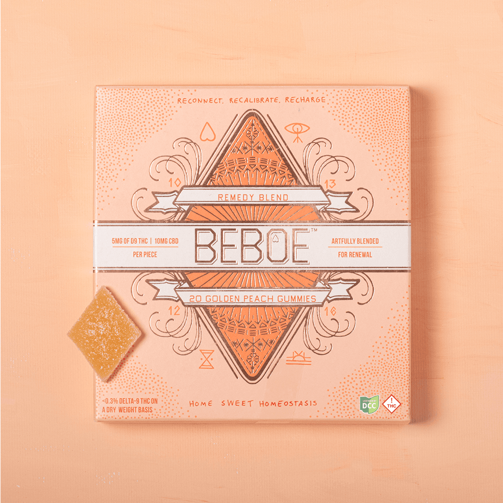 BEBOE Golden Peach 2:1 CBD:THC | Gummies | [108.46mg]