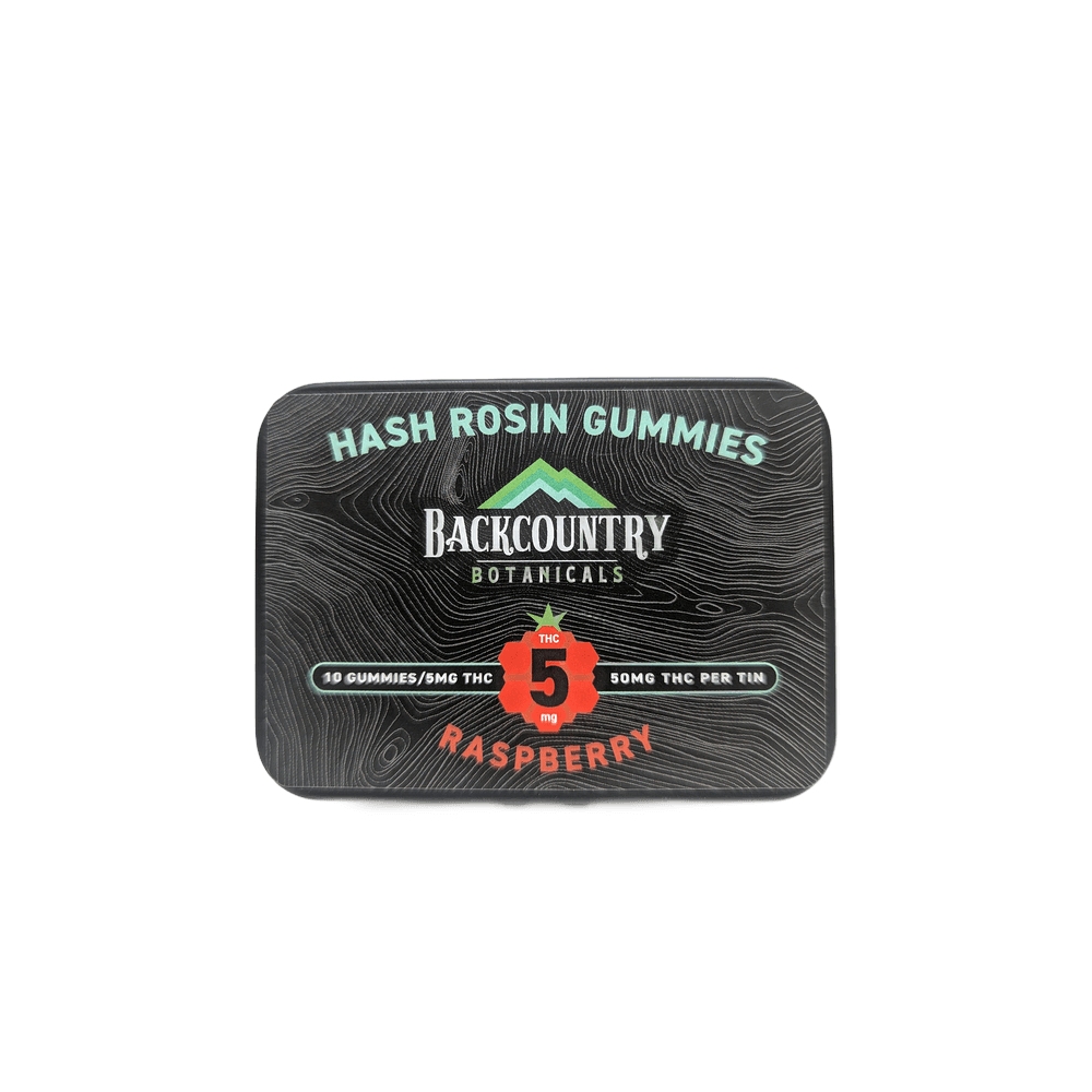 Backcountry Botanicals 5mg Hash Rosin Gummies - Raspberry