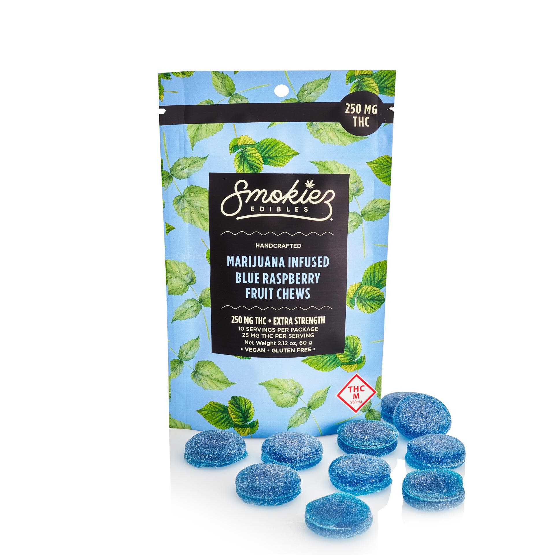 Smokiez Edibles Smokiez: Gummies | Sweet Blue Raspberry | Indica | 250mg | 10pk