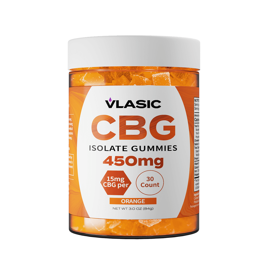 Vlasic Labs Orange - CBG Isolate Gummies | 30 count, 450mg