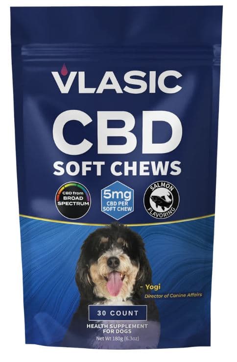 Vlasic Labs Broad Spectrum CBD Dog Chews (Salmon Flavor) | 150mg