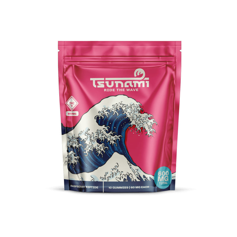 Tsunami Raspberry Riptide 600mg