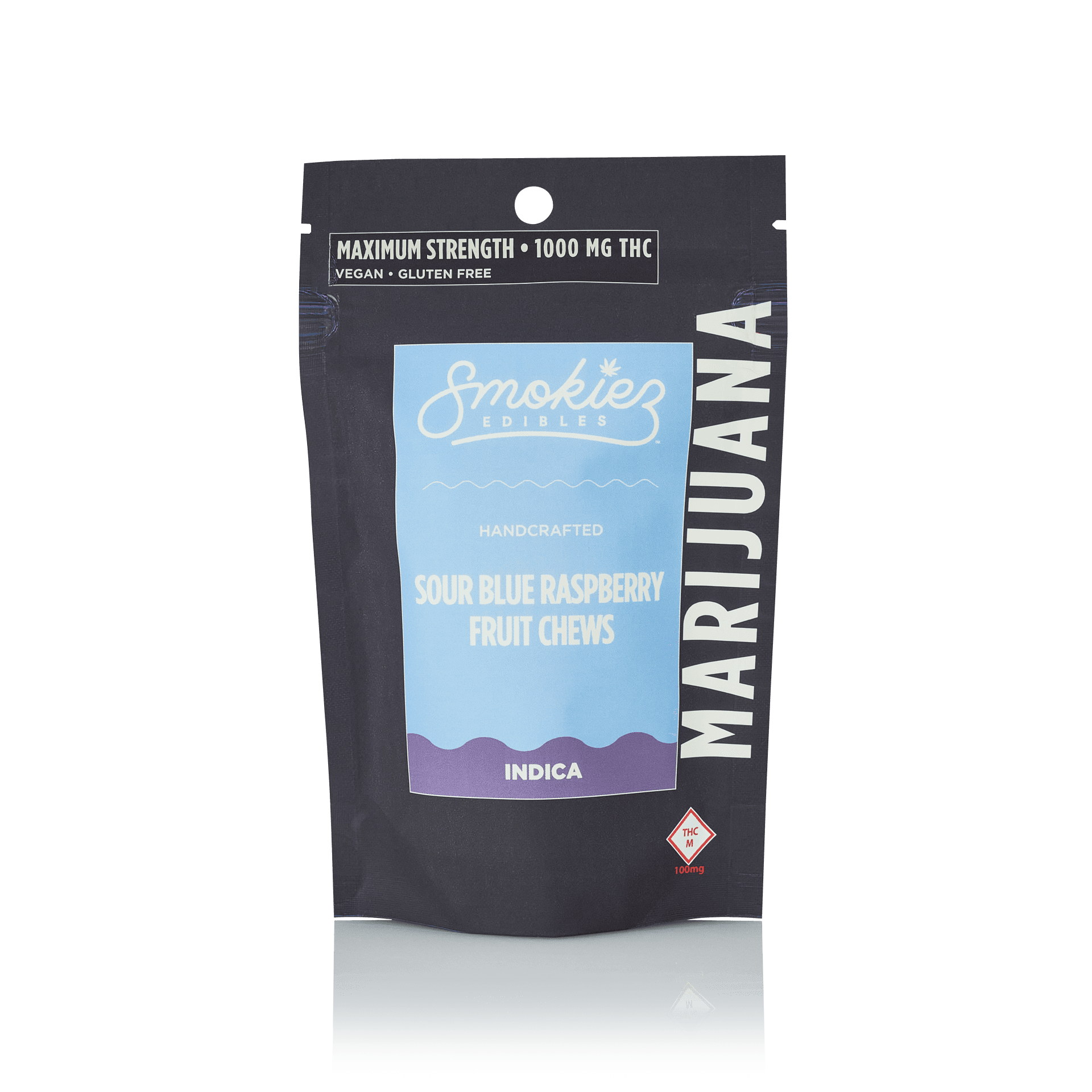 Smokiez Edibles Smokiez: Gummies | Sour Blue Raspberry | Indica | 1000mg | 20pk