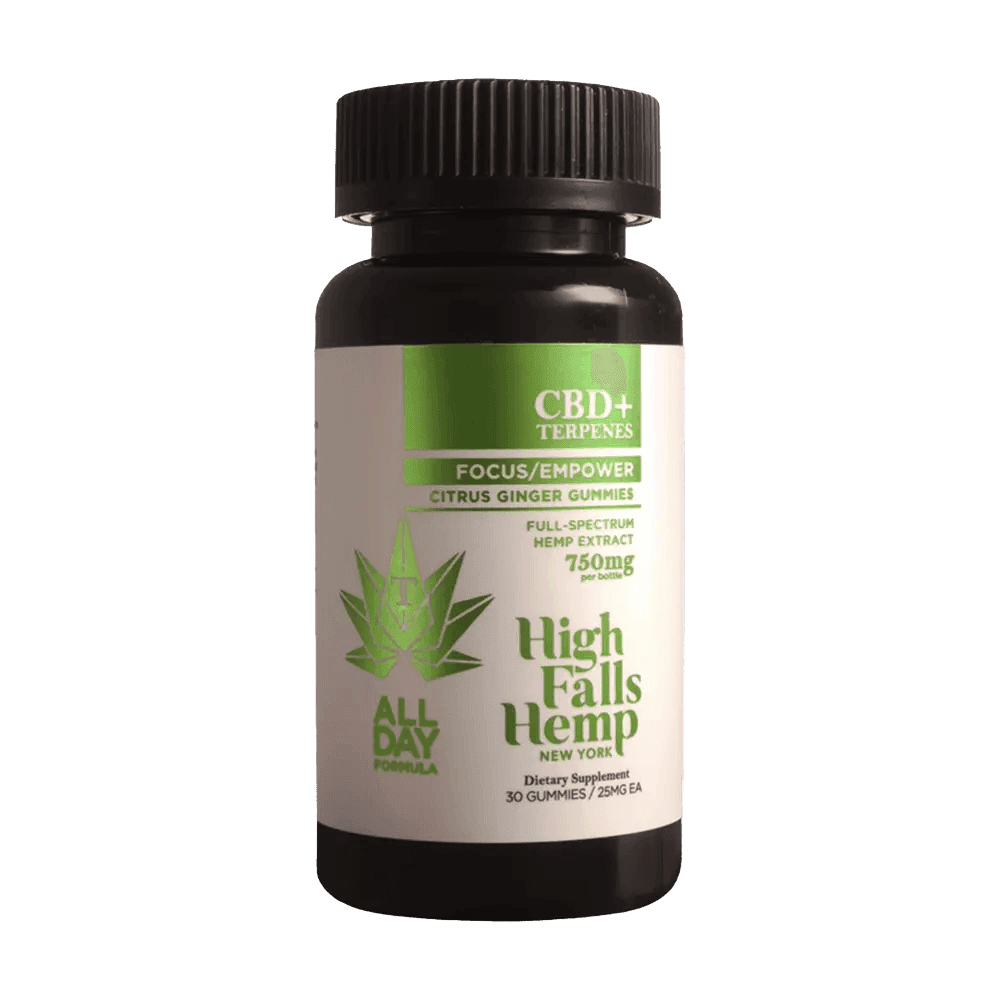 HIGH FALLS Citrus Ginger | Focus/Empower | Gummy | 750mg