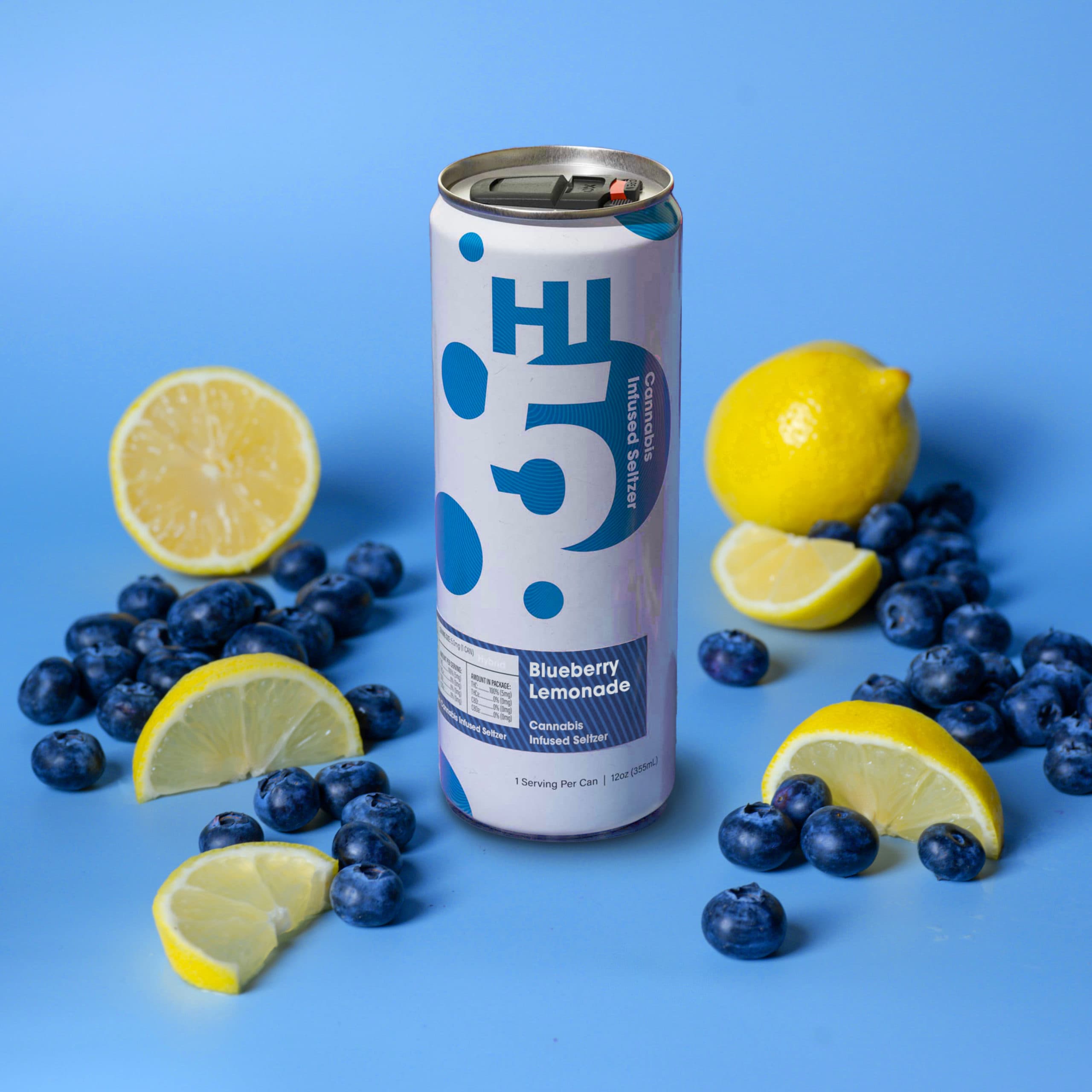 Hi5 Blueberry Lemonade | Hi5 Seltzer | 4-Pack (25mg)