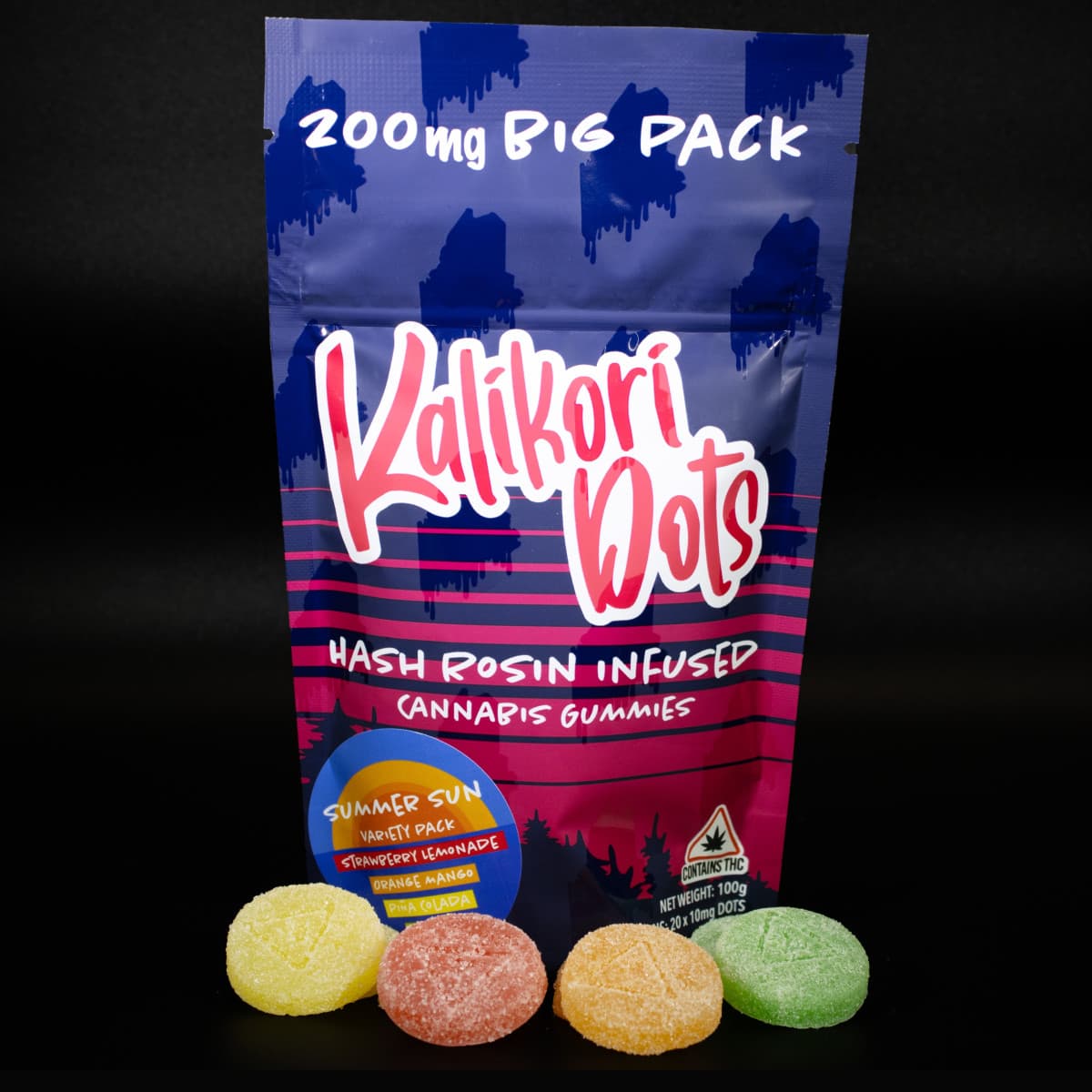 KaliKori Maine Black Cherry Dots Live Hash Rosin | 200mg THC