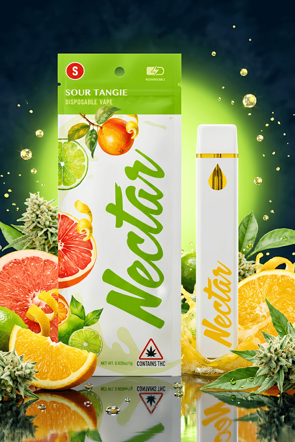 Nectar Sour Tangie | Distillate Disposable Vape | 1g