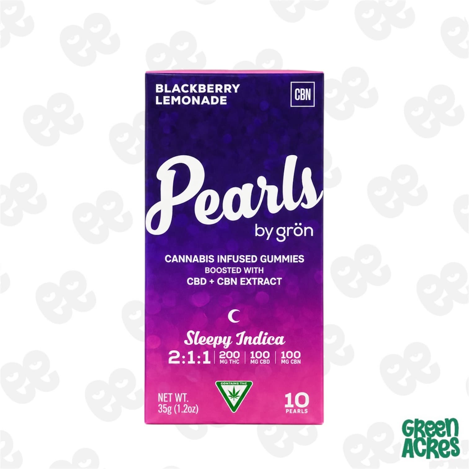 PEARLS 200MG THC : 100MG CBD : 100MG CBN Gummies | Blackberry Lemonade