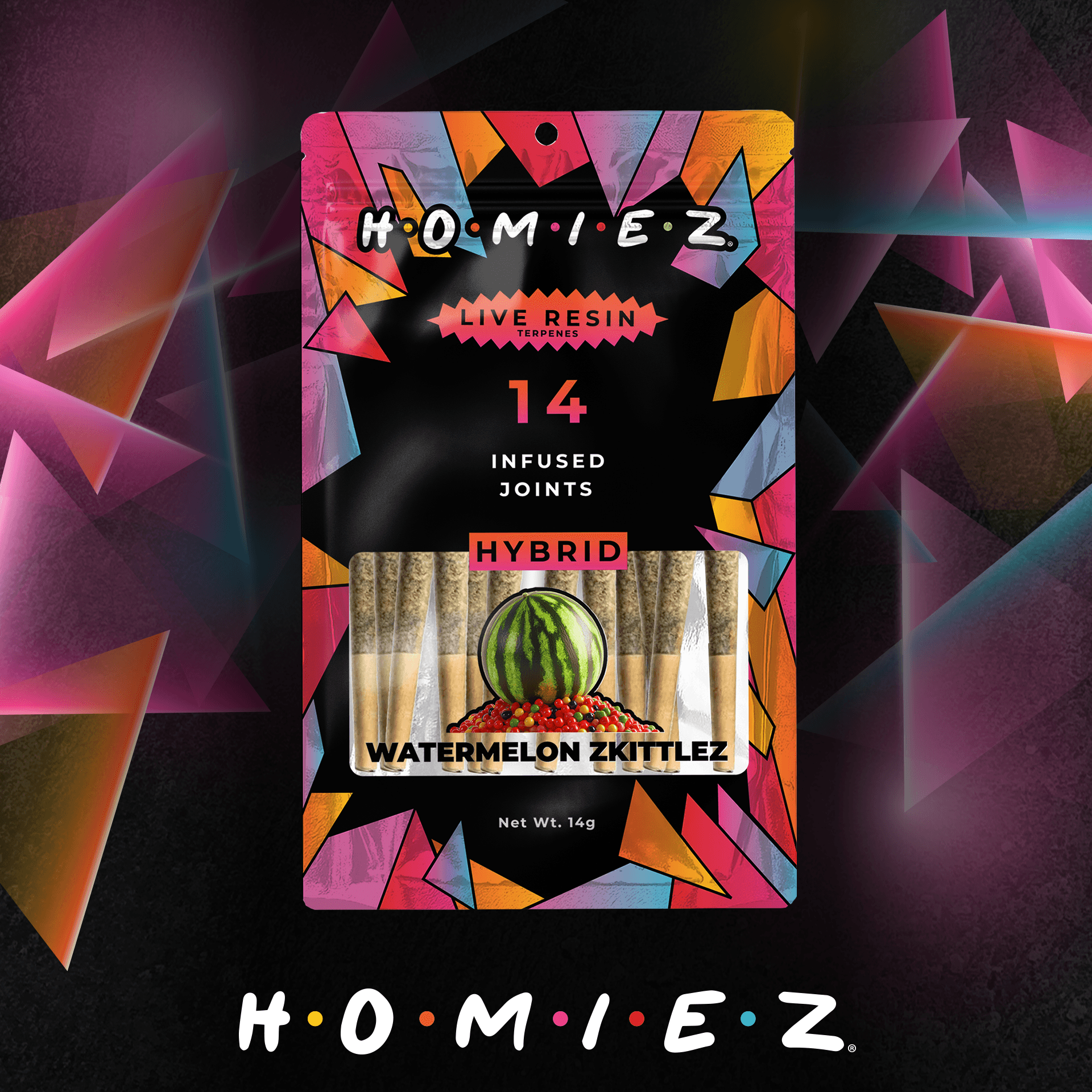 HOMIEZ Super Lemon Haze infused PR 14pk