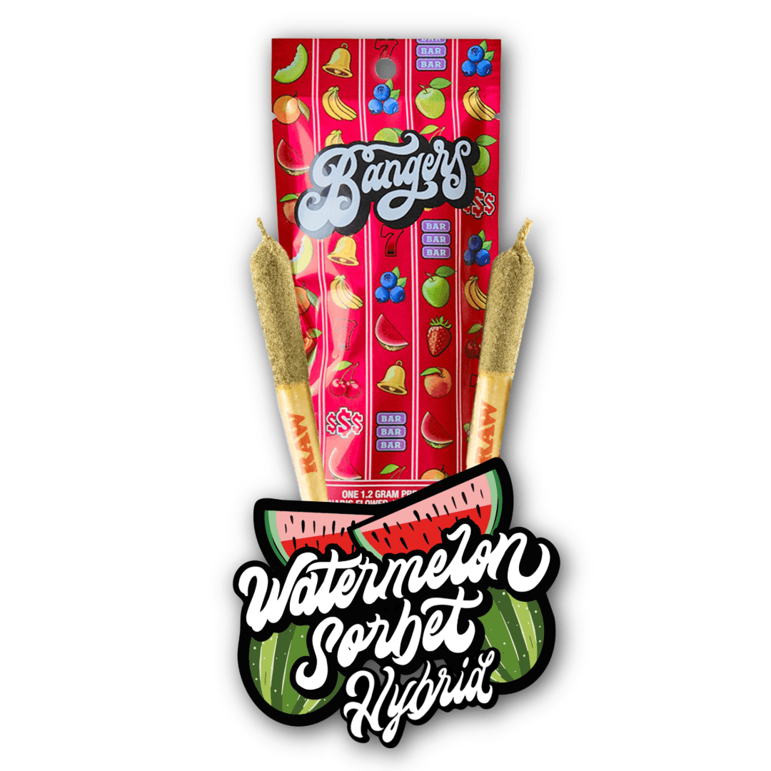 Bangers Bangers Watermelon Sorbet (H) Infused Pre-Roll 1.2g