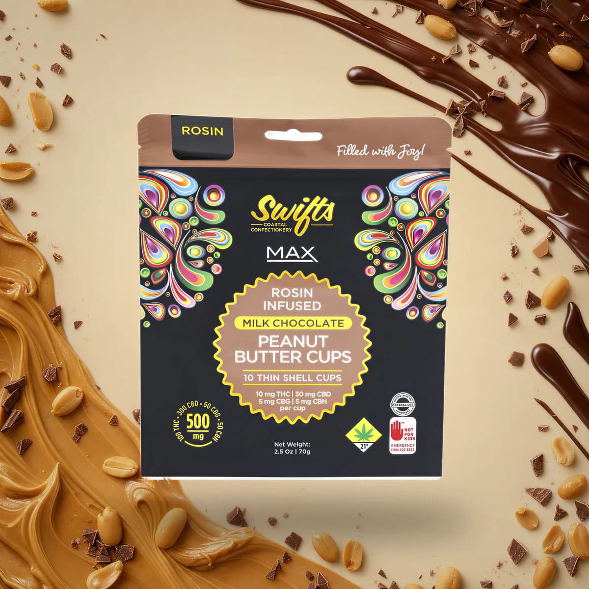 Swifts Peanut Butter Cups - Milk Chocolate MAX [1pk] (50mg)