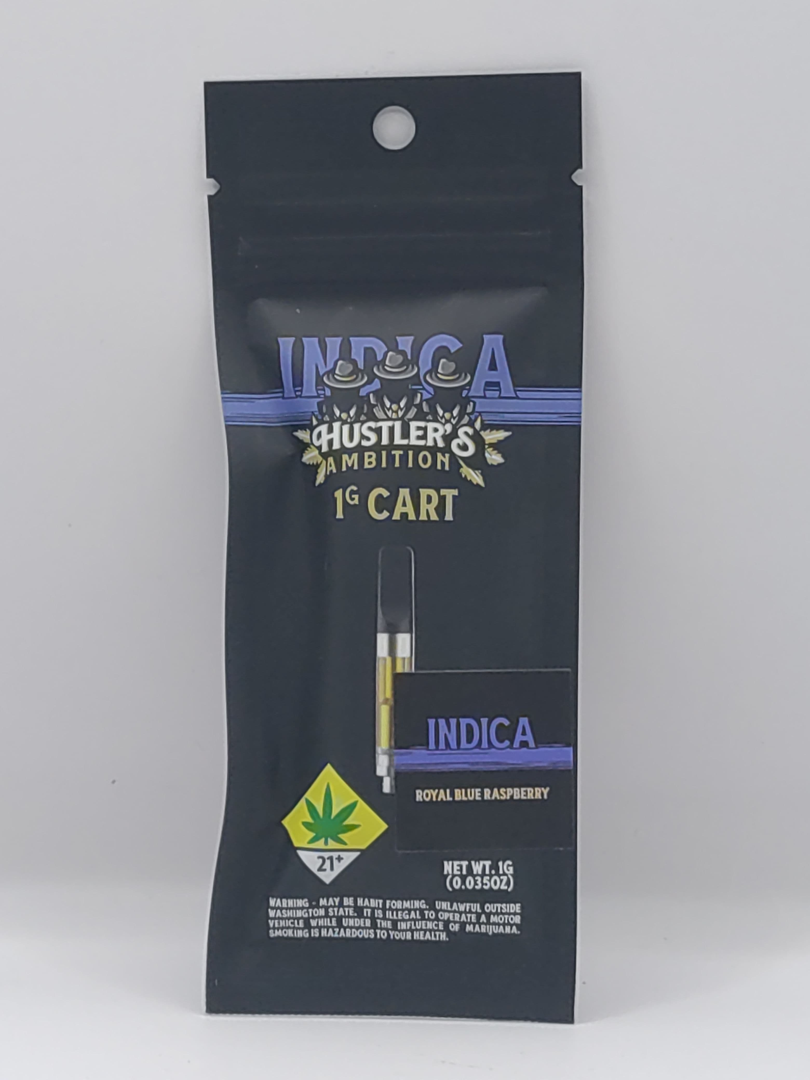 Hustler's Ambition Royal Blue Raspberry - Distillate Cartridge