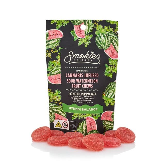 SMOKIEZ Smokiez Sour Watermelon 10pk 10mg Gummies