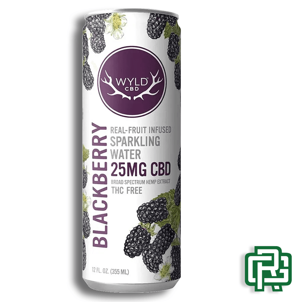 Wyld 50mg CBD Blackberry - Hemp Sparkling Water - Wyld