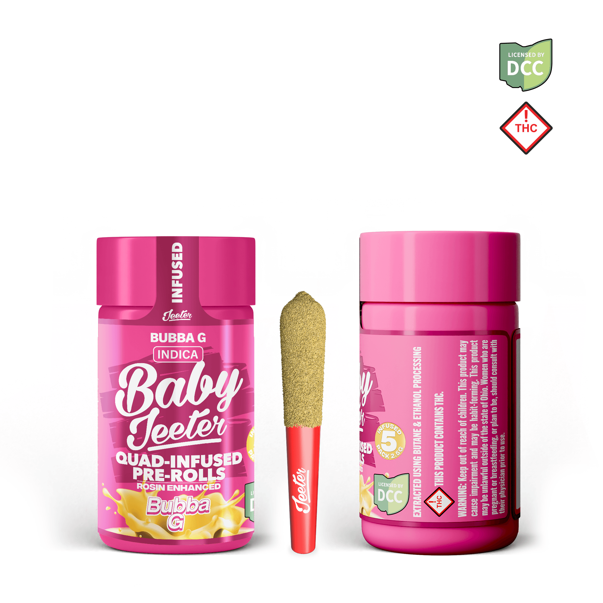 Jeeter Bubba G Baby Jeeter Infused Pre-Roll 5 Pack