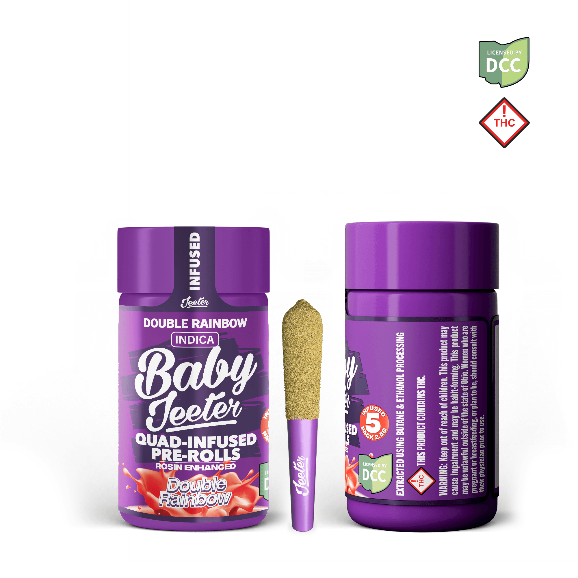 Jeeter Double Rainbow Baby Jeeter Infused Pre-Roll 5 Pack