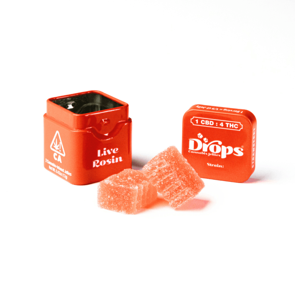 Drops Live Rosin Gummies | Orange | 100mg Creative