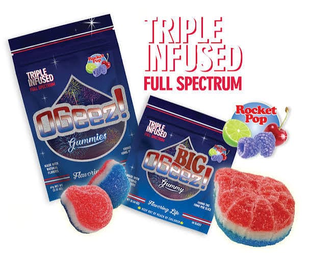OGeez! Triple Infused - Rocket Pop [10pk] (100mg)