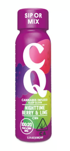 CQ CQ Nighttime Berry & Lime 1:1 THC:CBN 25mg Shot