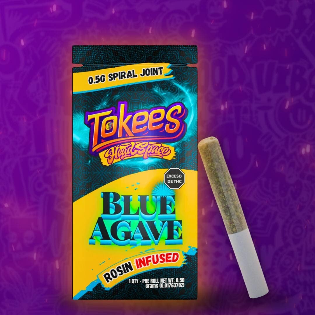 Head Space Tokees 5pk - Rosin Infused Preroll - (I) - Blue Agave