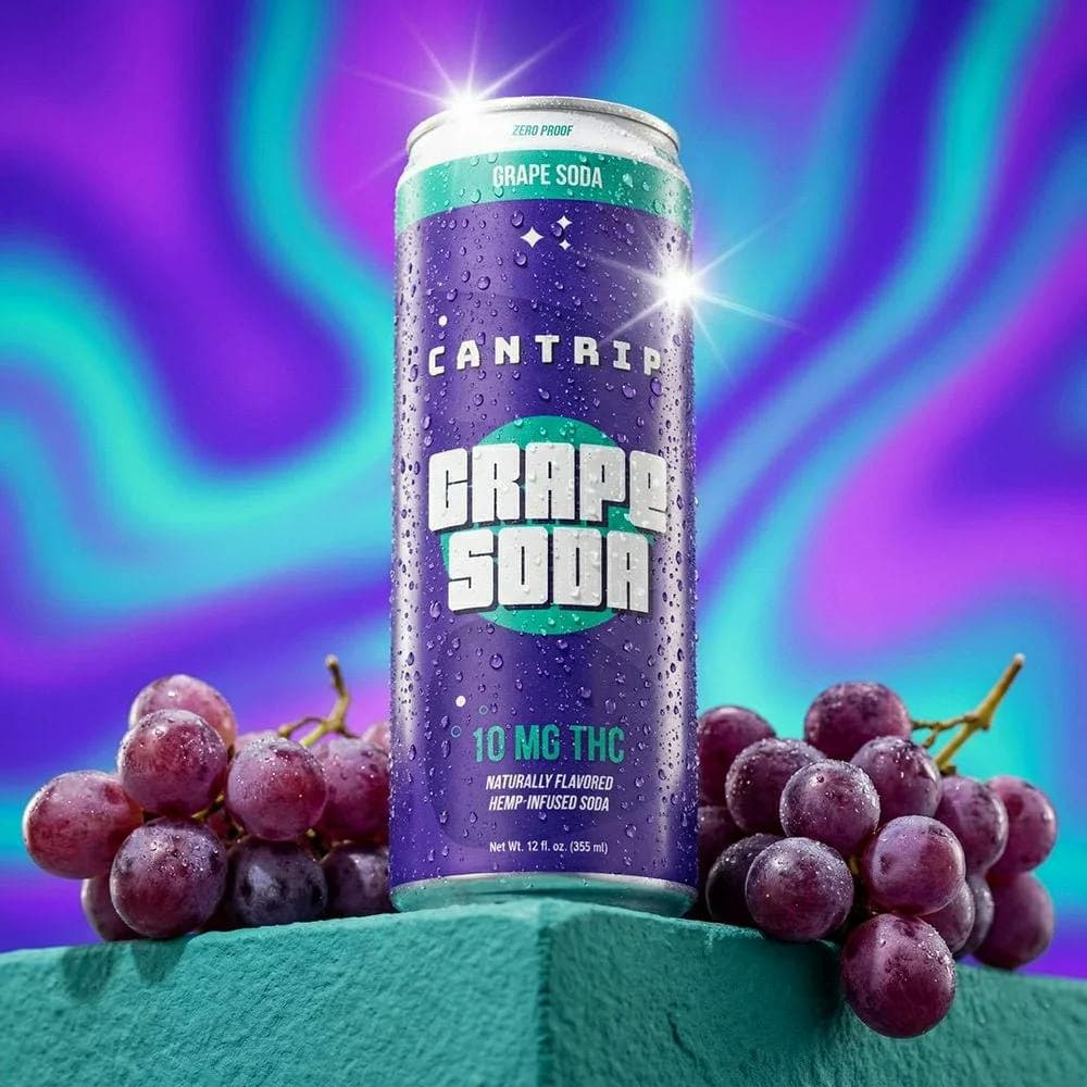 Cantrip THC Infused Drink Grape Soda | 12oz (10mg)