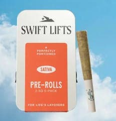 Swift Lifts Super Lemon G - 2.5g 5pk Flower Pre-Rolls