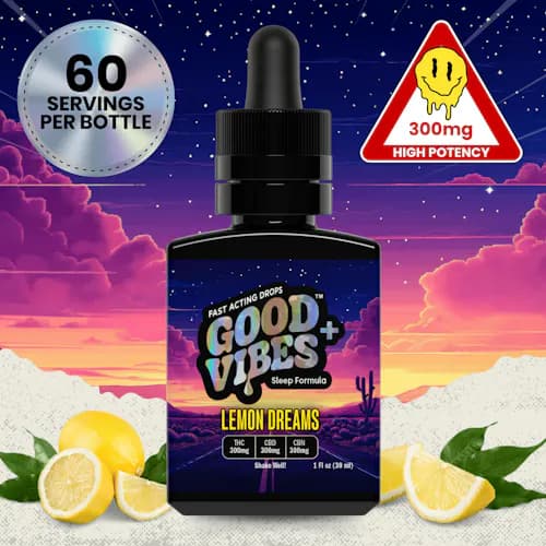 Good Vibes Lemon Dreams 1:1:1 (THC:CBD:CBN) Syrup Tincture | 300mg/30ml